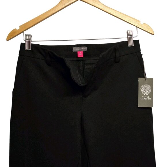 Vince Camuto Womens 0 Black Slim Leg Tech Ponte Ankle Pants Trousers Office Wear - Picture 4 of 8